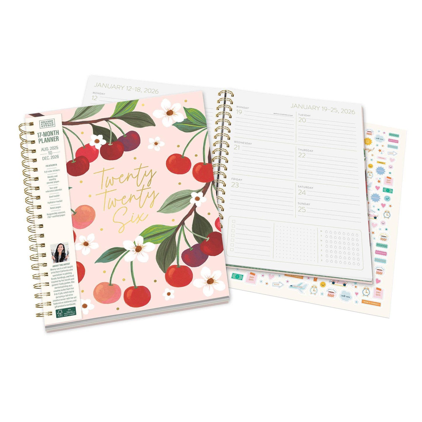 2026 Fruit & Flora Extra-Large Spiral Planner