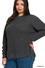 Zenana 2416XA Plus Hi-Low L/S Round Neck Waffle Sweater