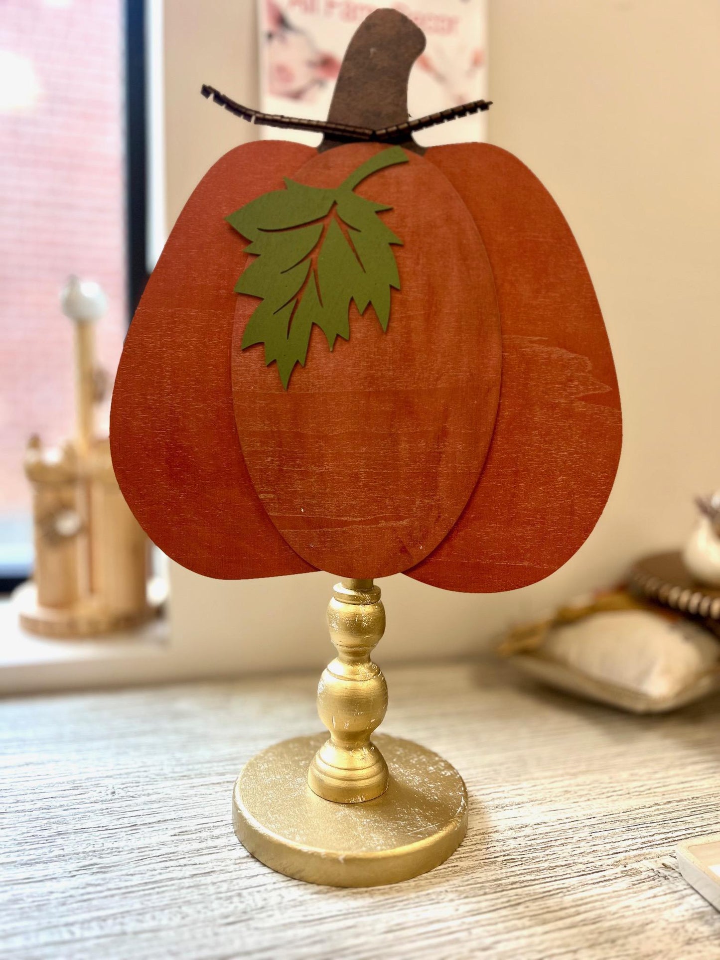 Gold Wood Base for Toppers