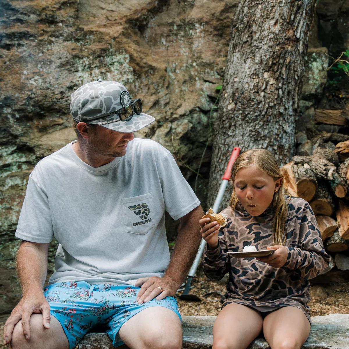 BURLEBO - Gauge Camo Youth Perf Hoodie