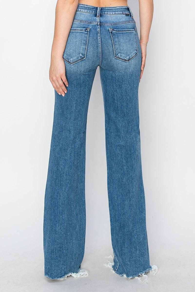 Risen RDP5890 Mid Rise Wide Leg Jeans