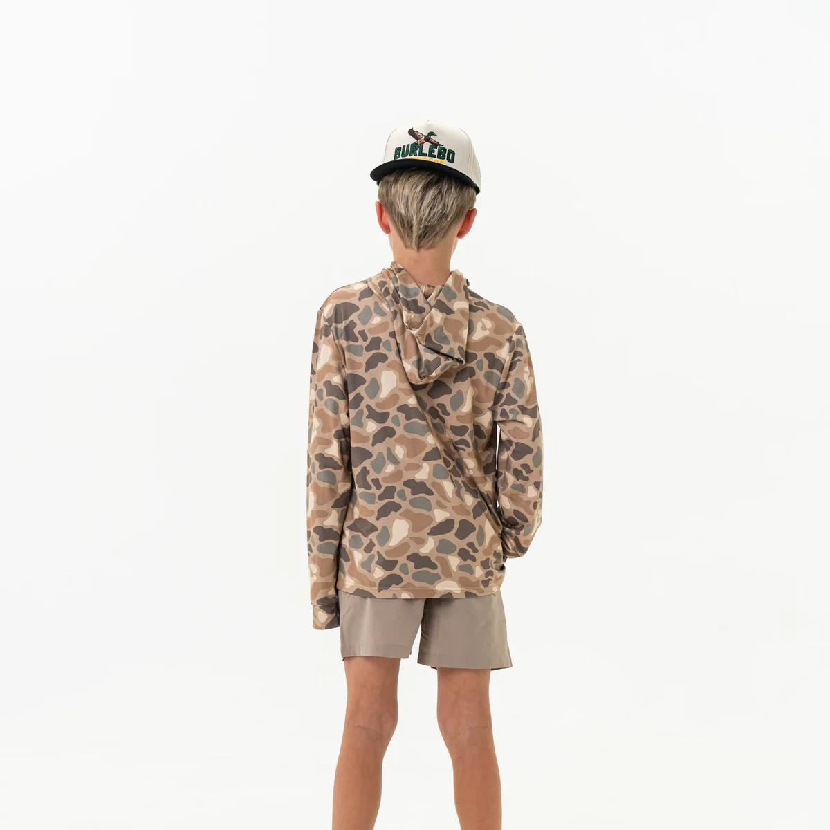 BURLEBO Youth Performance Hoodie - Pintail Camo