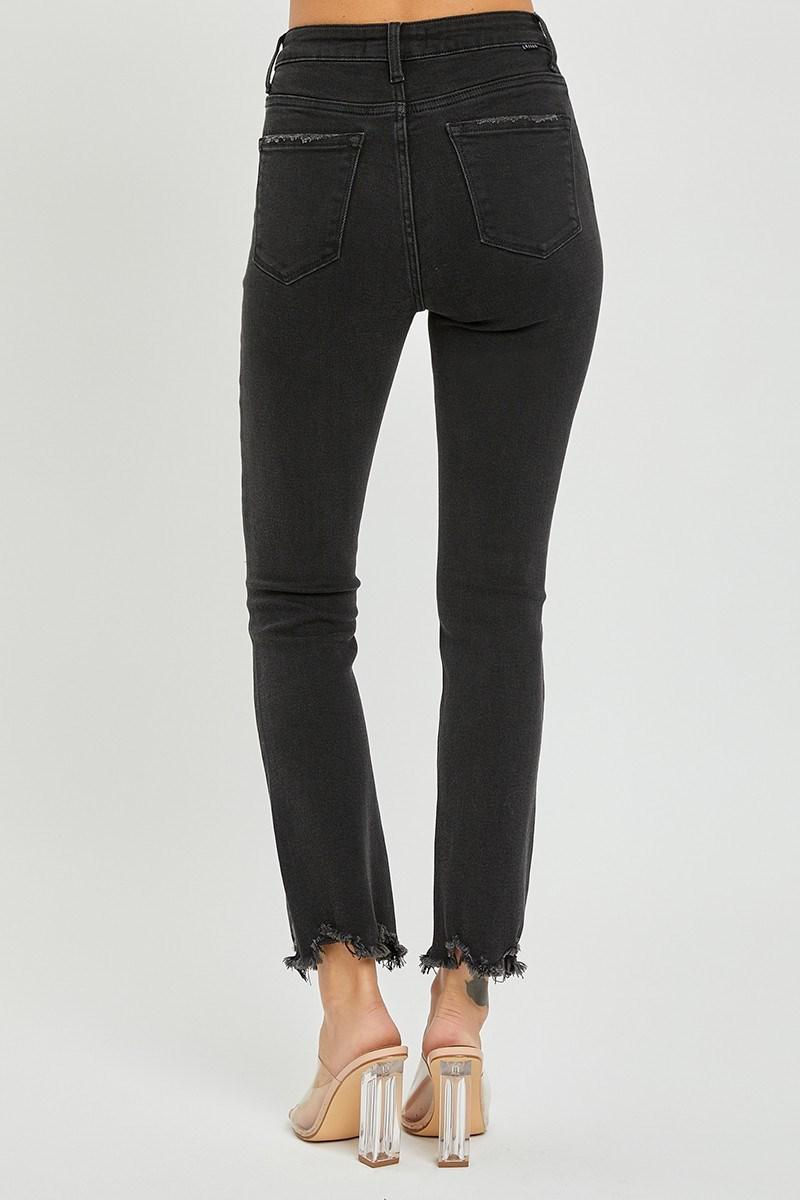 HIGH RISE SLIM STRAIGHT LEG JEANS