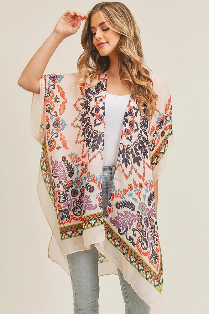 Bohemian Print Summer Kimono