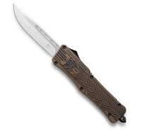 Cobra Tec Large CTK-1 Cerakote Bronze Distressed Drop Not Serrated