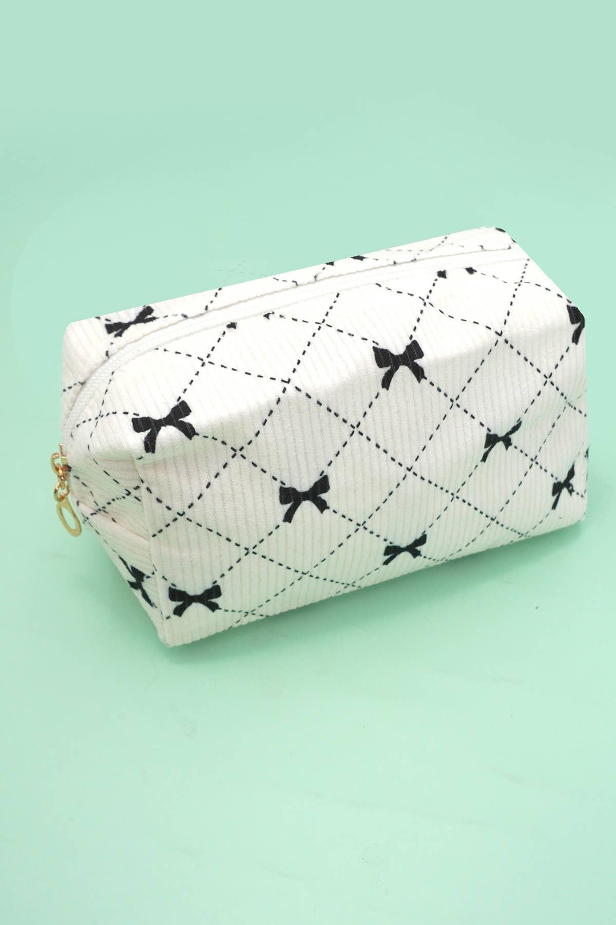 TRENDING BOW MAKEUP COSMETIC POUCH BAG