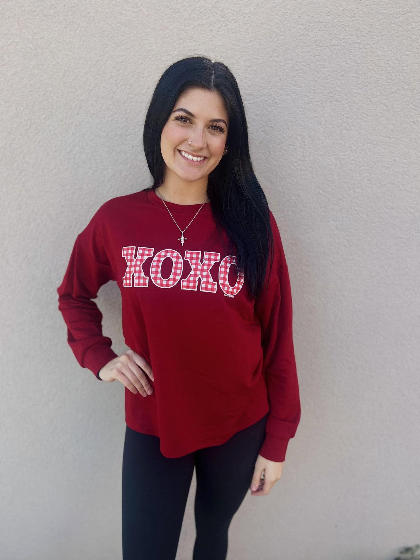 G&E XOXO LIGHT WEIGHT SWEATSHIRT