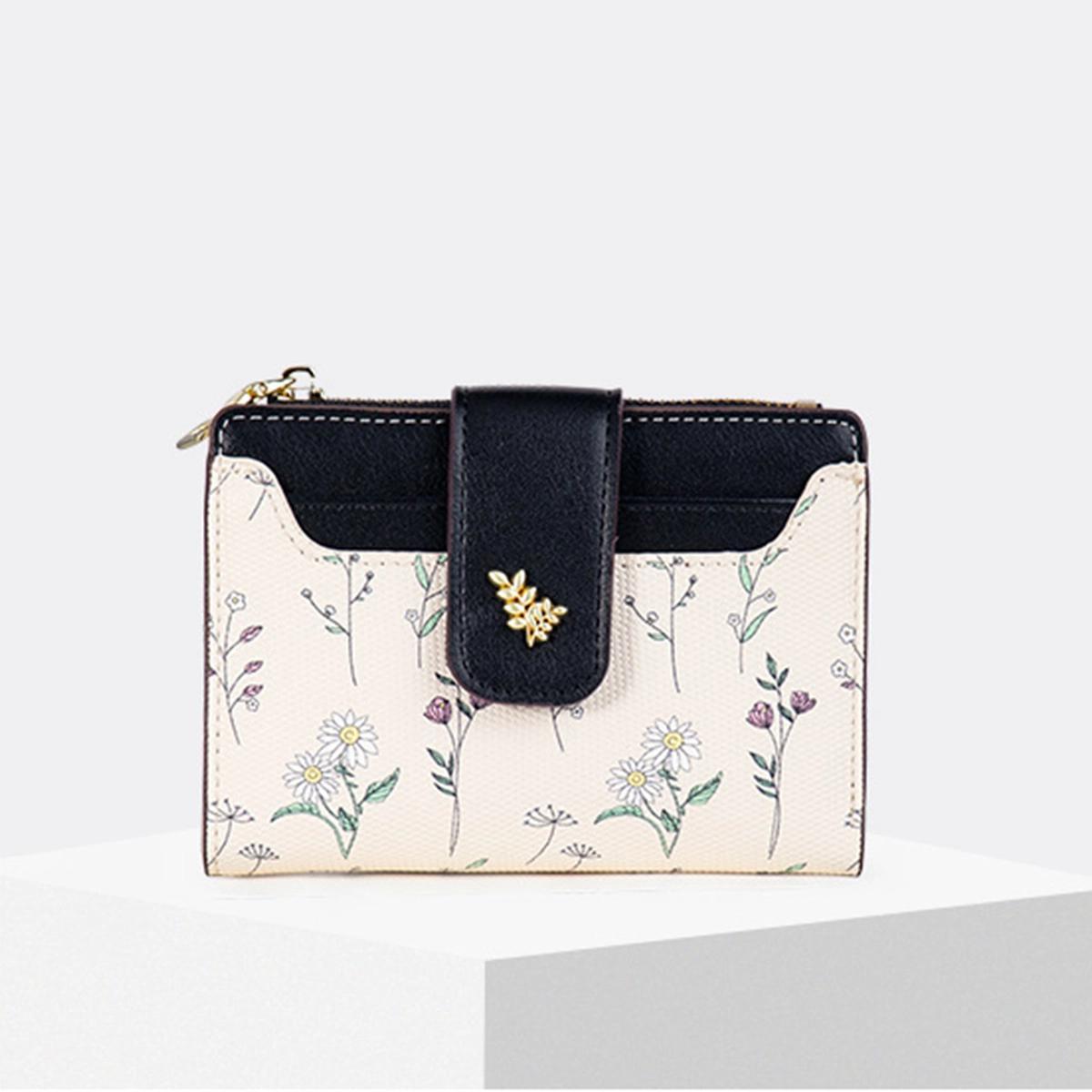 Contrast Color Exquisite Short Wallet