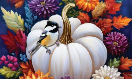 Door Mat - Mums and Chickadee