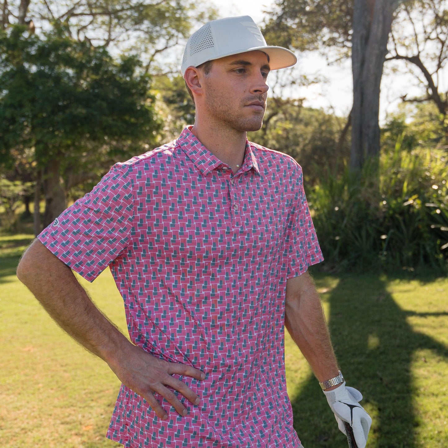 Burlebo Performance Polo - American Flag