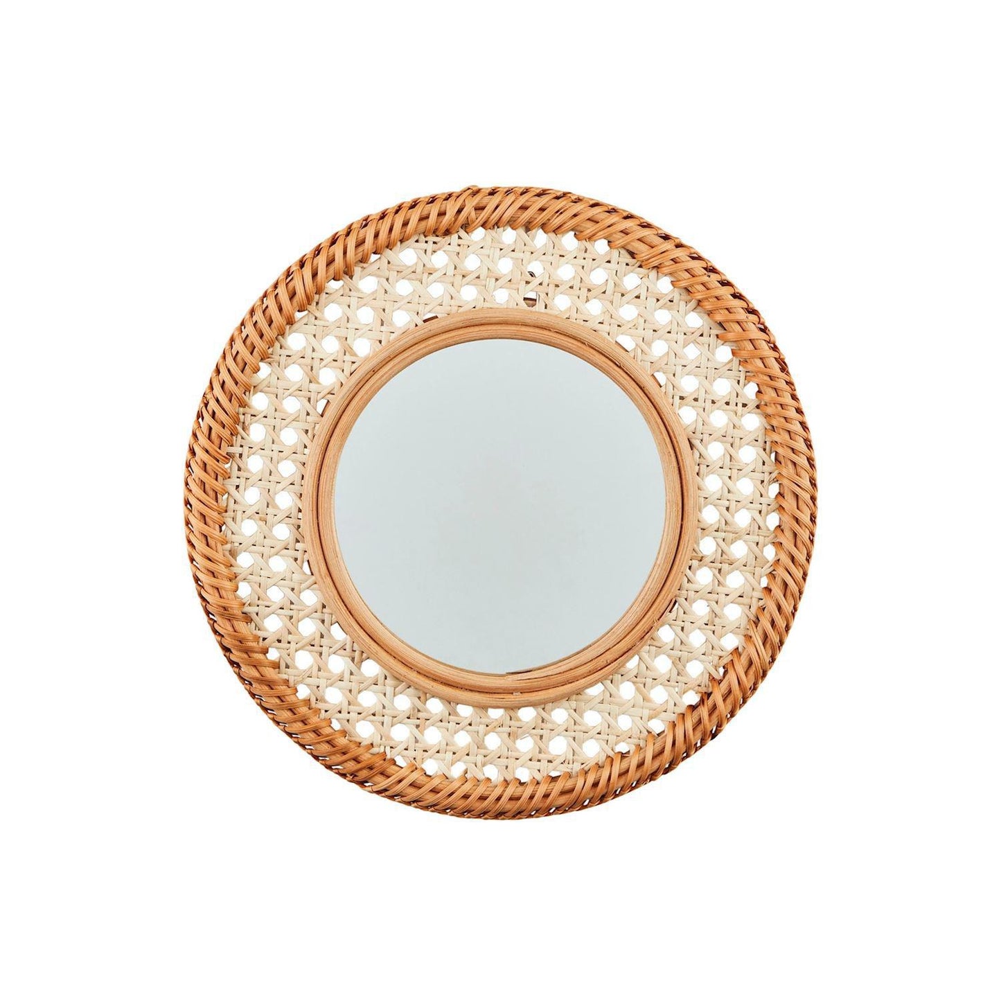 Cane Woven Mirror