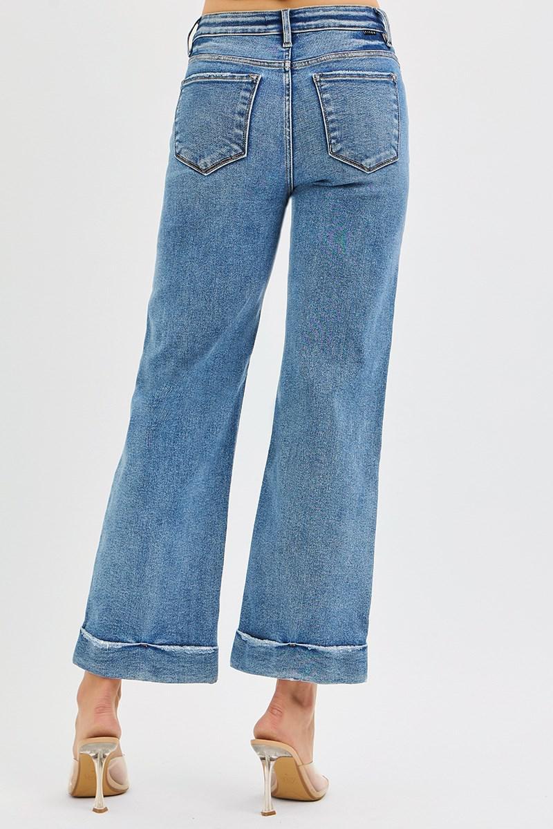 Risen Mid Rise Crop Straight w/ Taylor Cuff