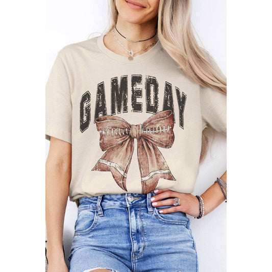 GAMEDAY FOOTBALL BOW Graphic Tee