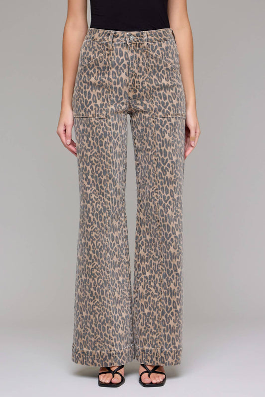 Hidden Cheetah Seam Inseam Comfort Flare