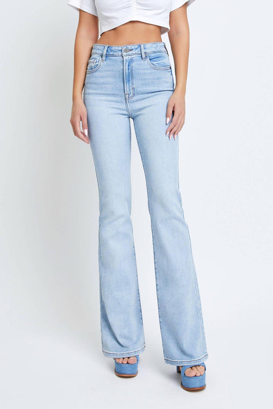 Hidden Light Wash Classic Inseam Flare