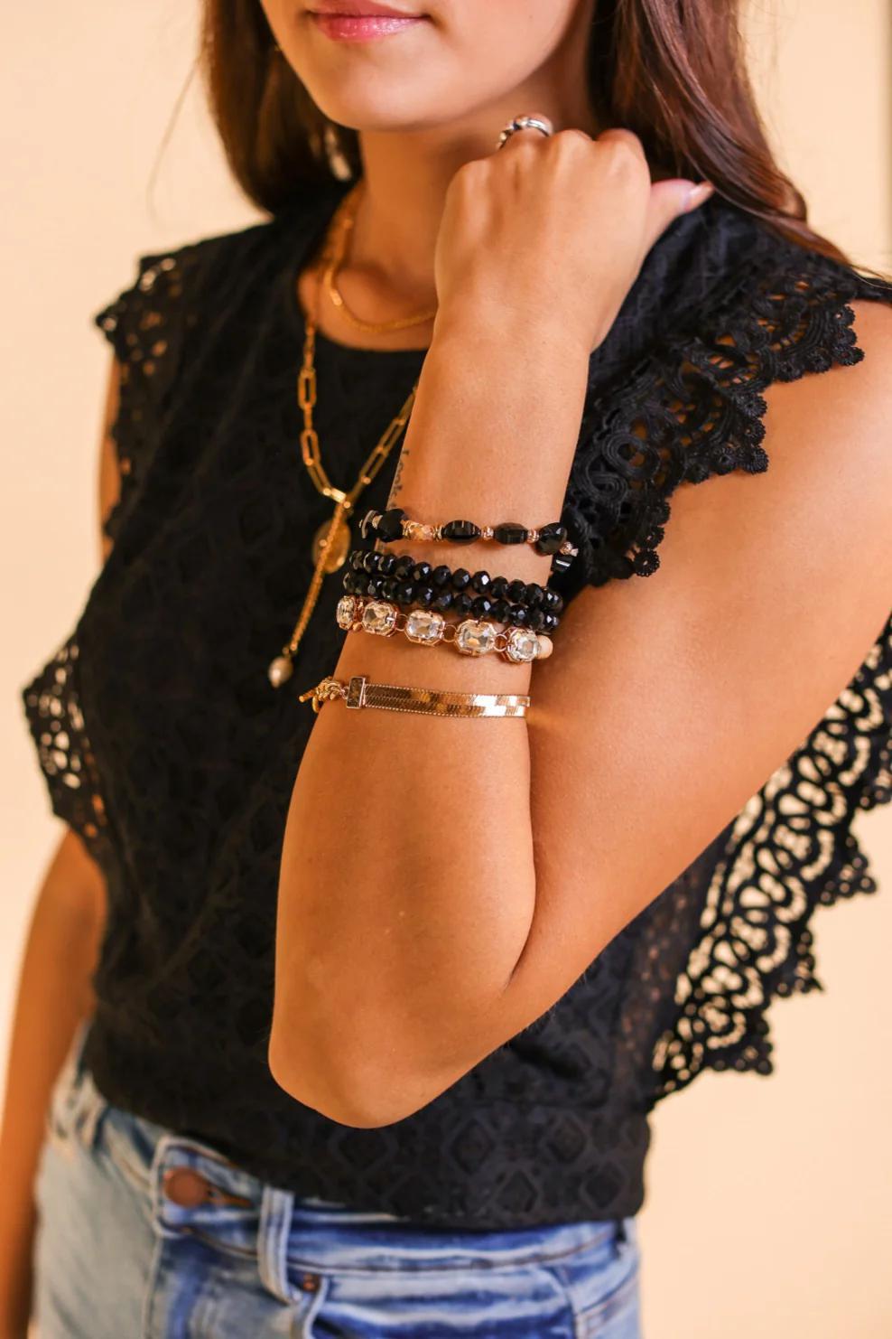 ROCK CANDY ROSÉ STATION FIVE STRAND BRACELET