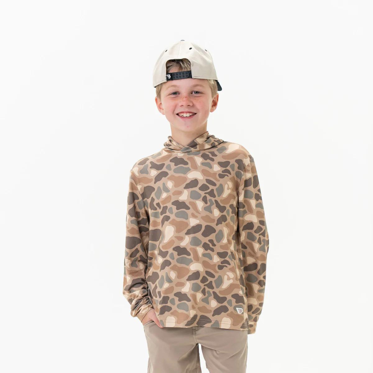 BURLEBO Youth Performance Hoodie - Pintail Camo