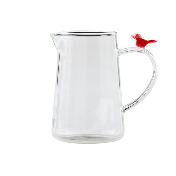 Cardinal Glass Figurine Bud Vase