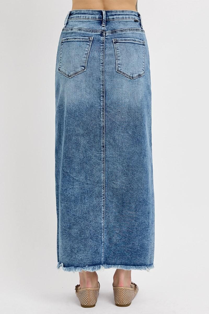 RISEN RDS6196 HIGH RISE LONG SKIRT