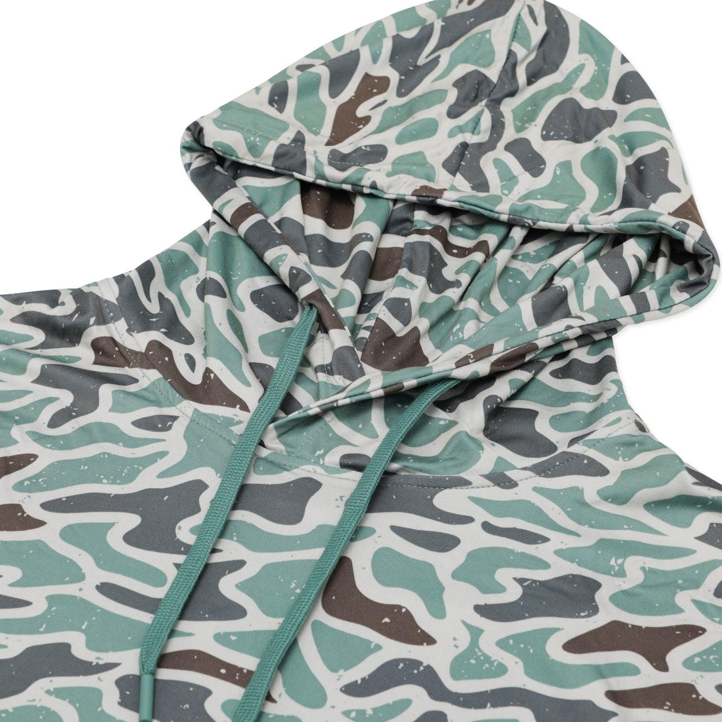 BURLEBO PERFORMANCE RETRO DUCK CAMO HOODIE