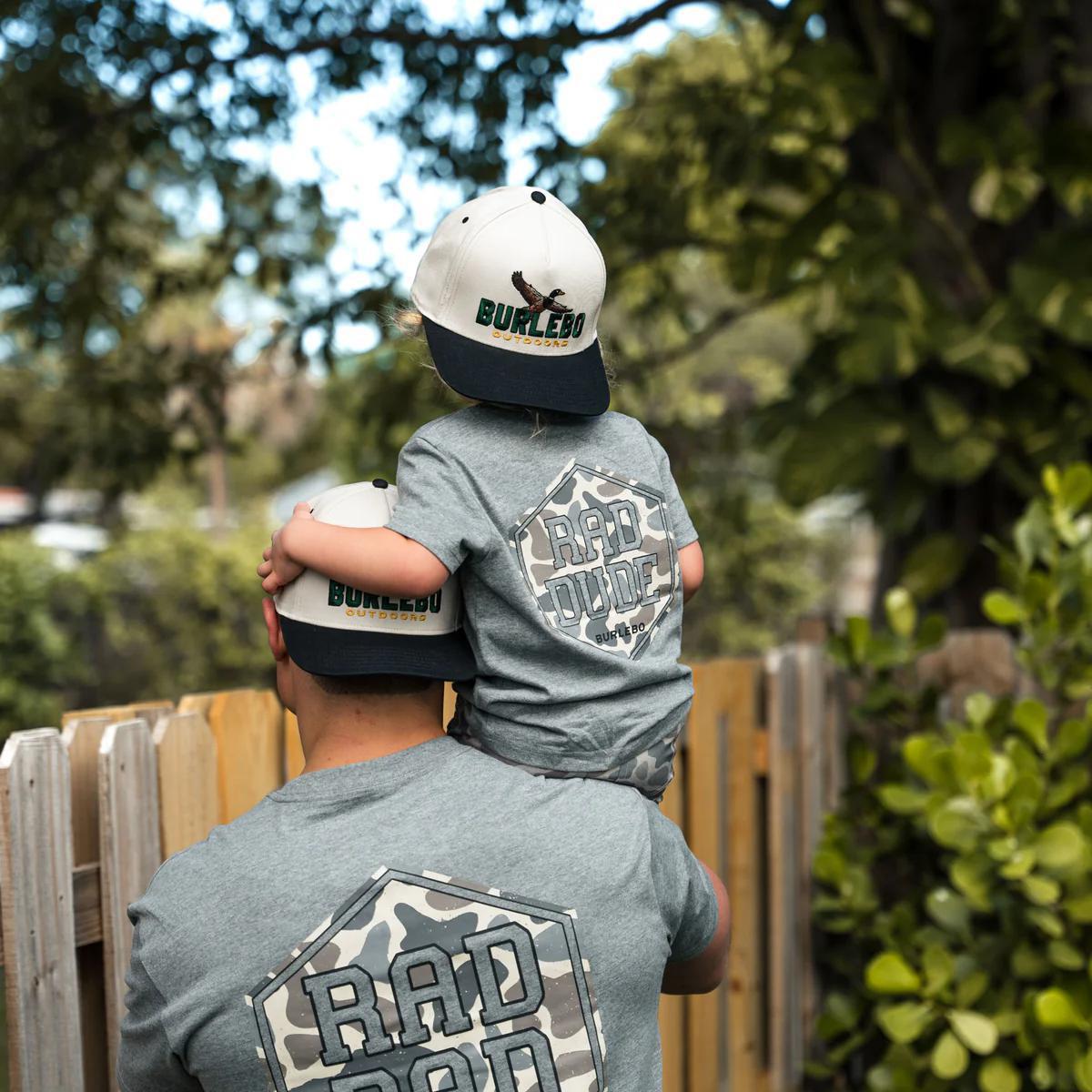 BURLEBO Youth Tee - Rad Dude - Dark Heather Grey