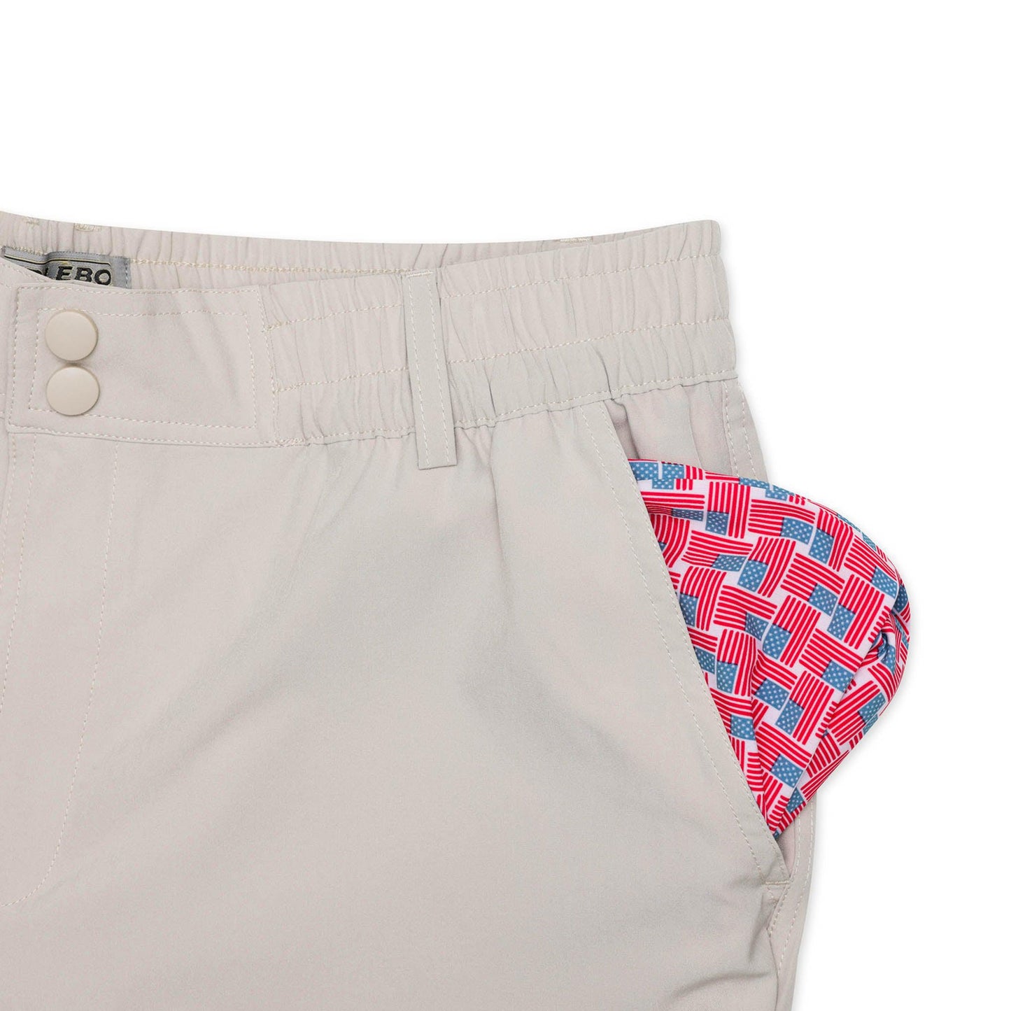 BURLEBO Everyday Shorts 7" - FLAG POCKET LIGHT KHAKI