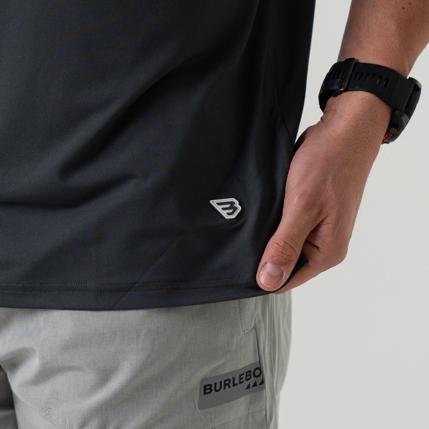 BURLEBO Go To Tee - Gun Metal Gray