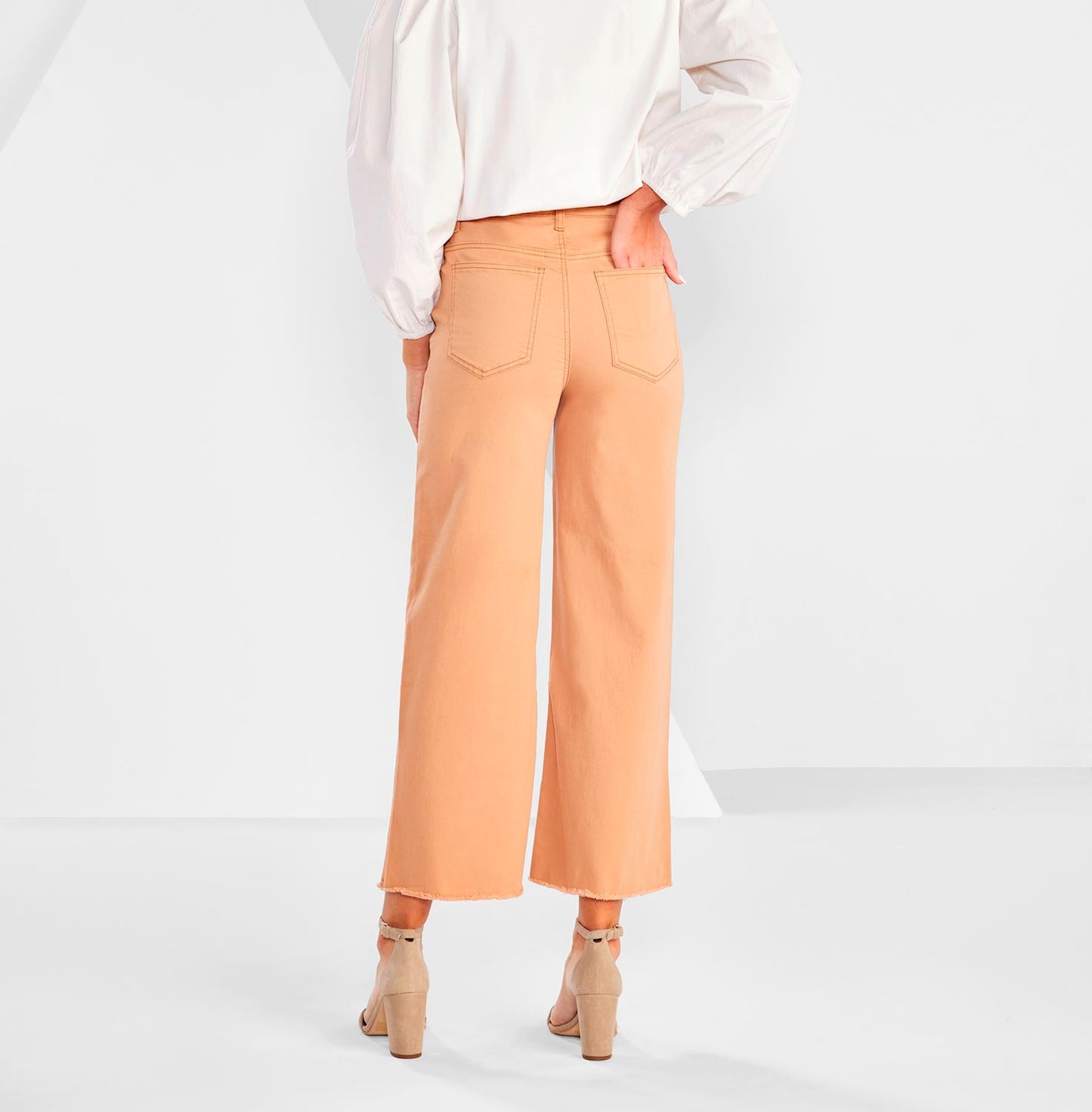 Crawford Burnt Orange Wide Leg Jeans