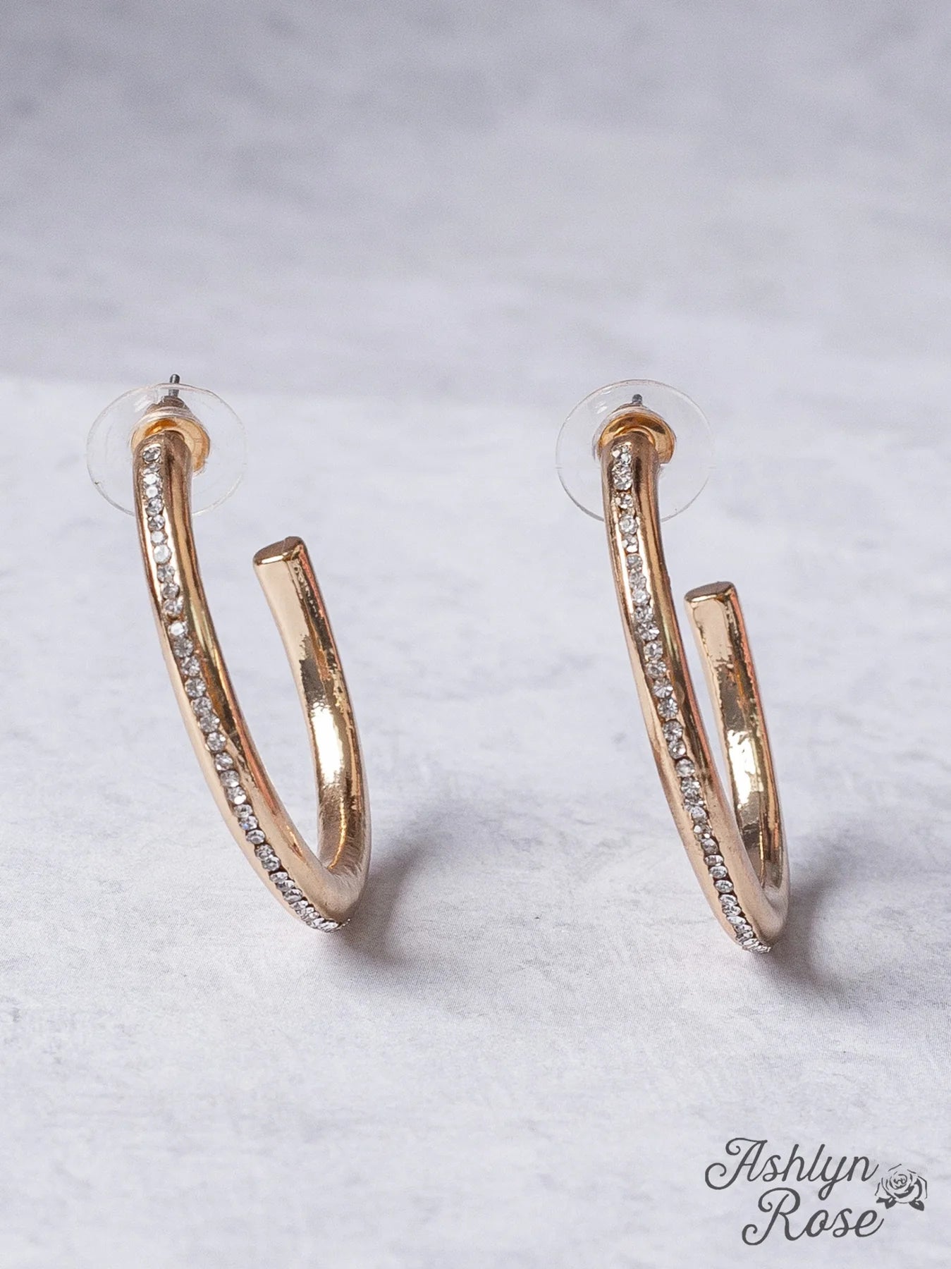 All About Me Gold Hoop Earrings
