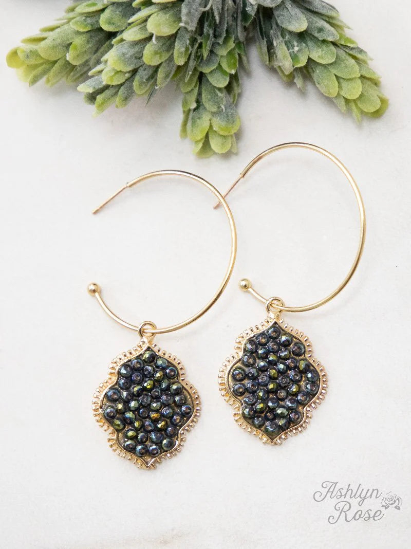 Bring a Gem in your Life Hoop Earrings
