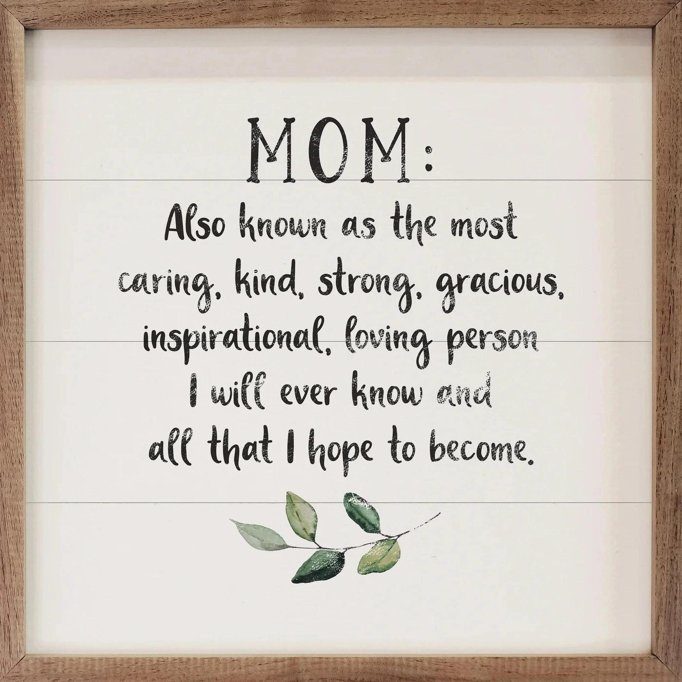 Mom Also Known As Greenery White