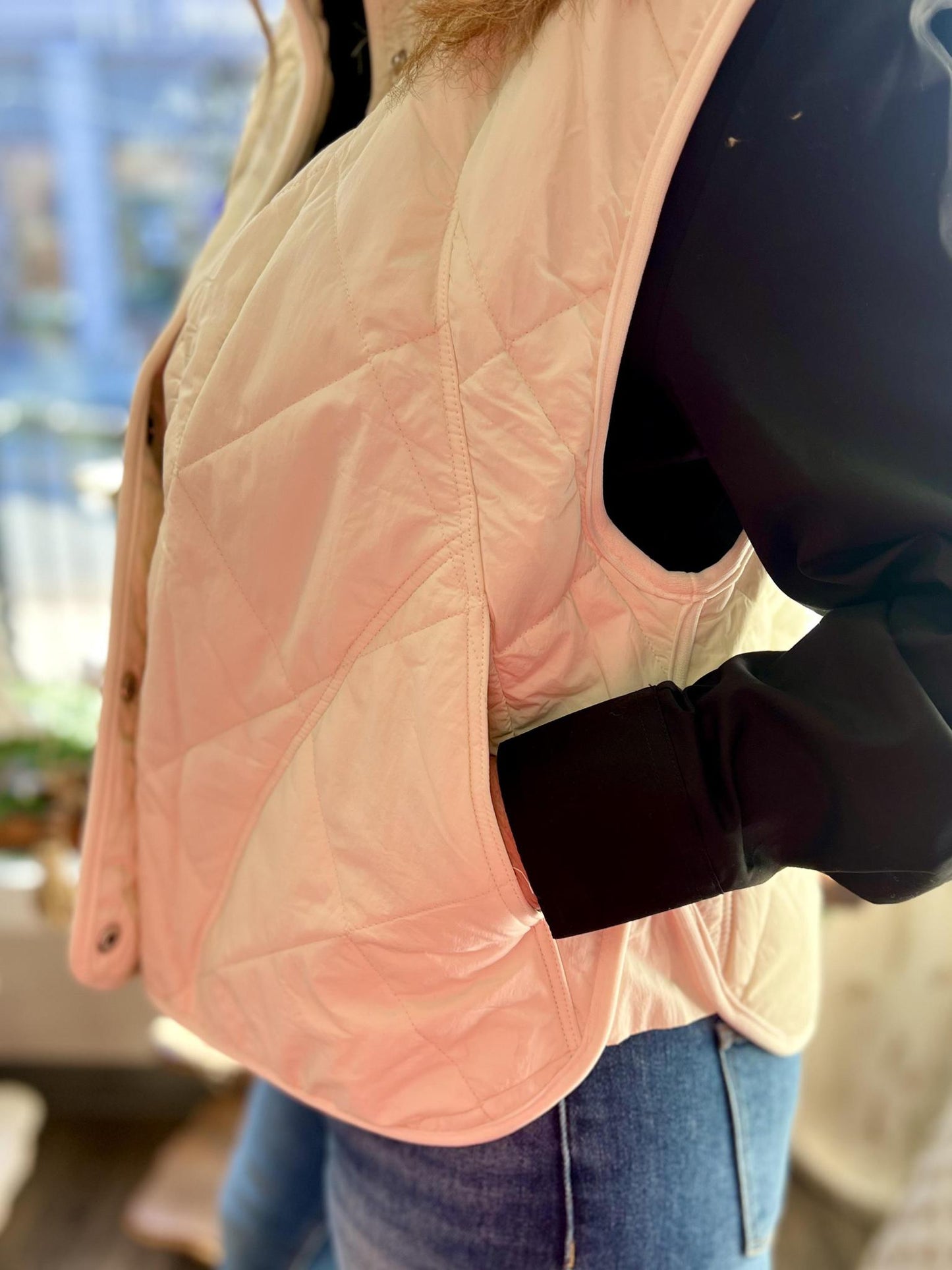 UMGEE Quilted Snap-Front Puffer Vest