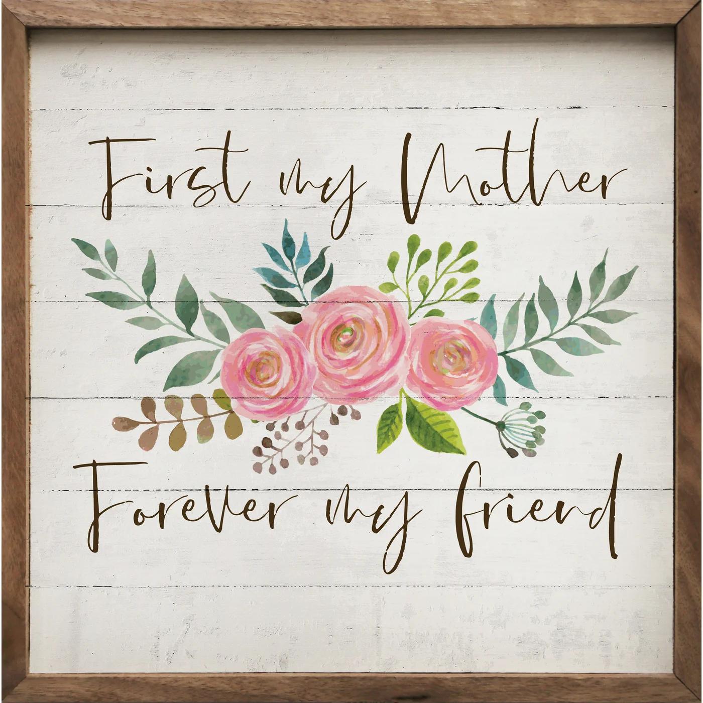 First My Mother Flower Whitewash