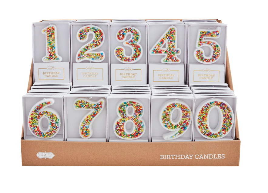 Mud Pie Number Birthday Candles