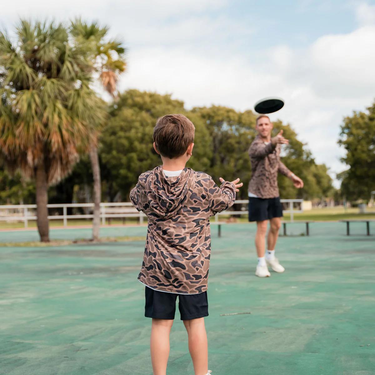 BURLEBO - Gauge Camo Youth Perf Hoodie