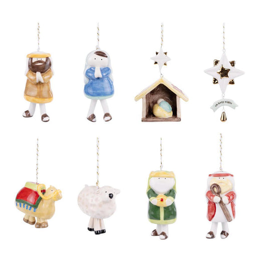 Glory Haus Nativity Ornament Set