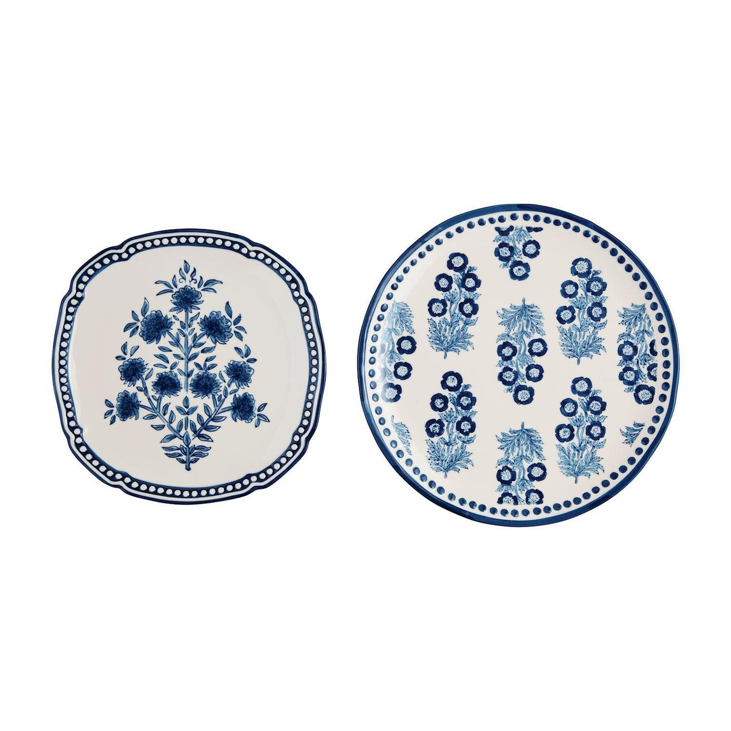 Block Print Nested Platter Set