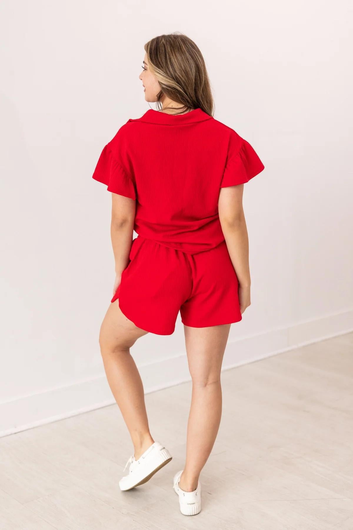 G&E 9383E Quarter Zip with Flutter Sleeves