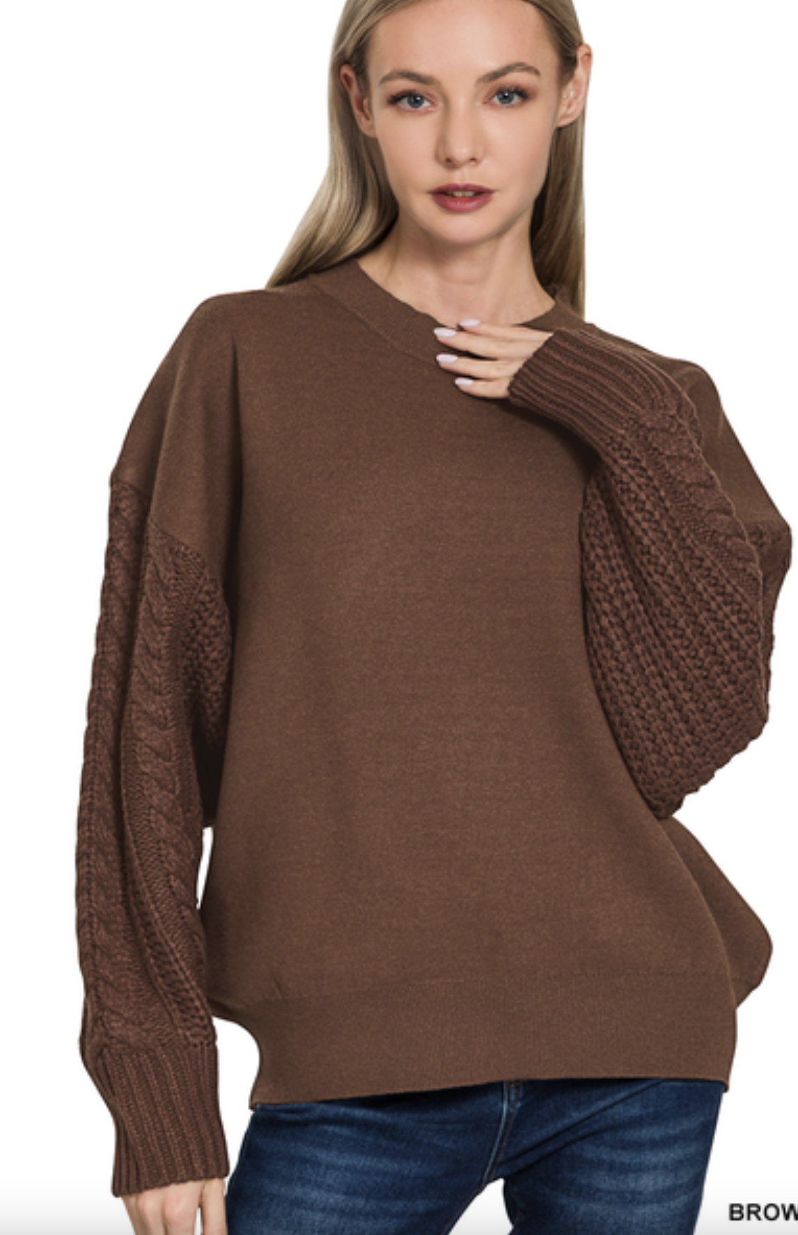ZENANA MOCK NECK SWEATER