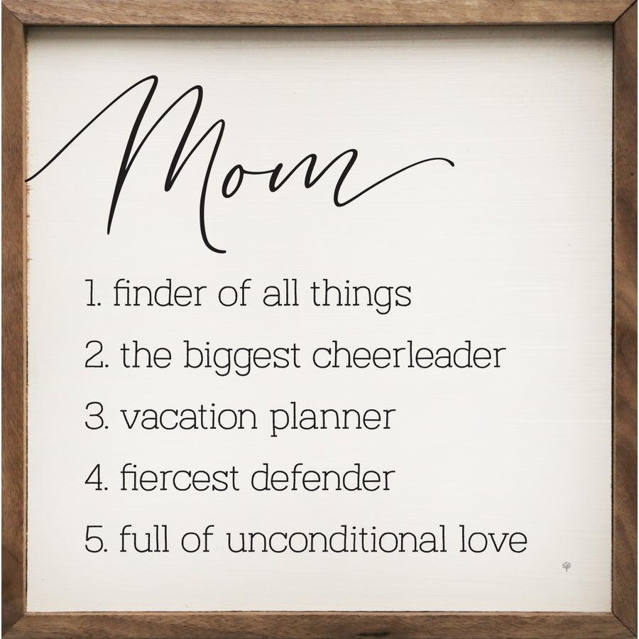 Things About Mom White