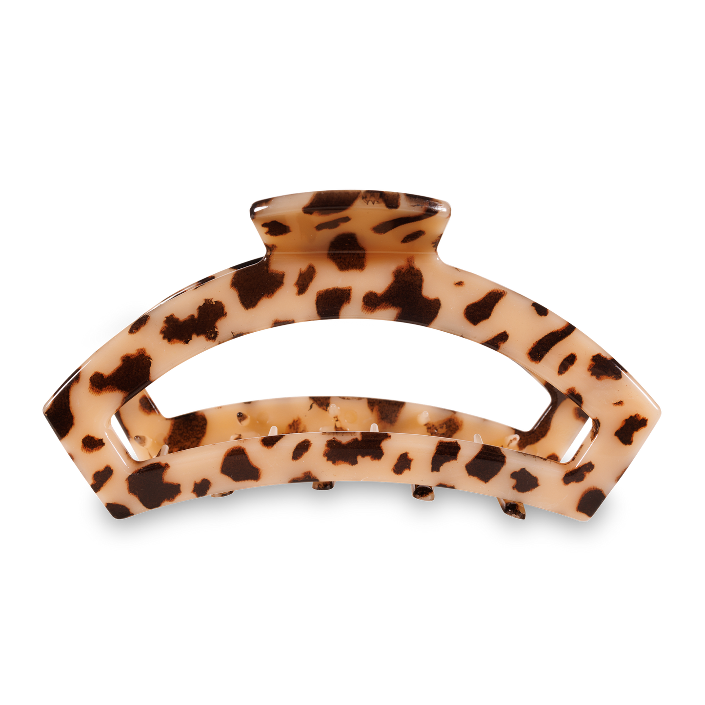 TELETIES Open Hair Clip | Large | Blonde Tortoise