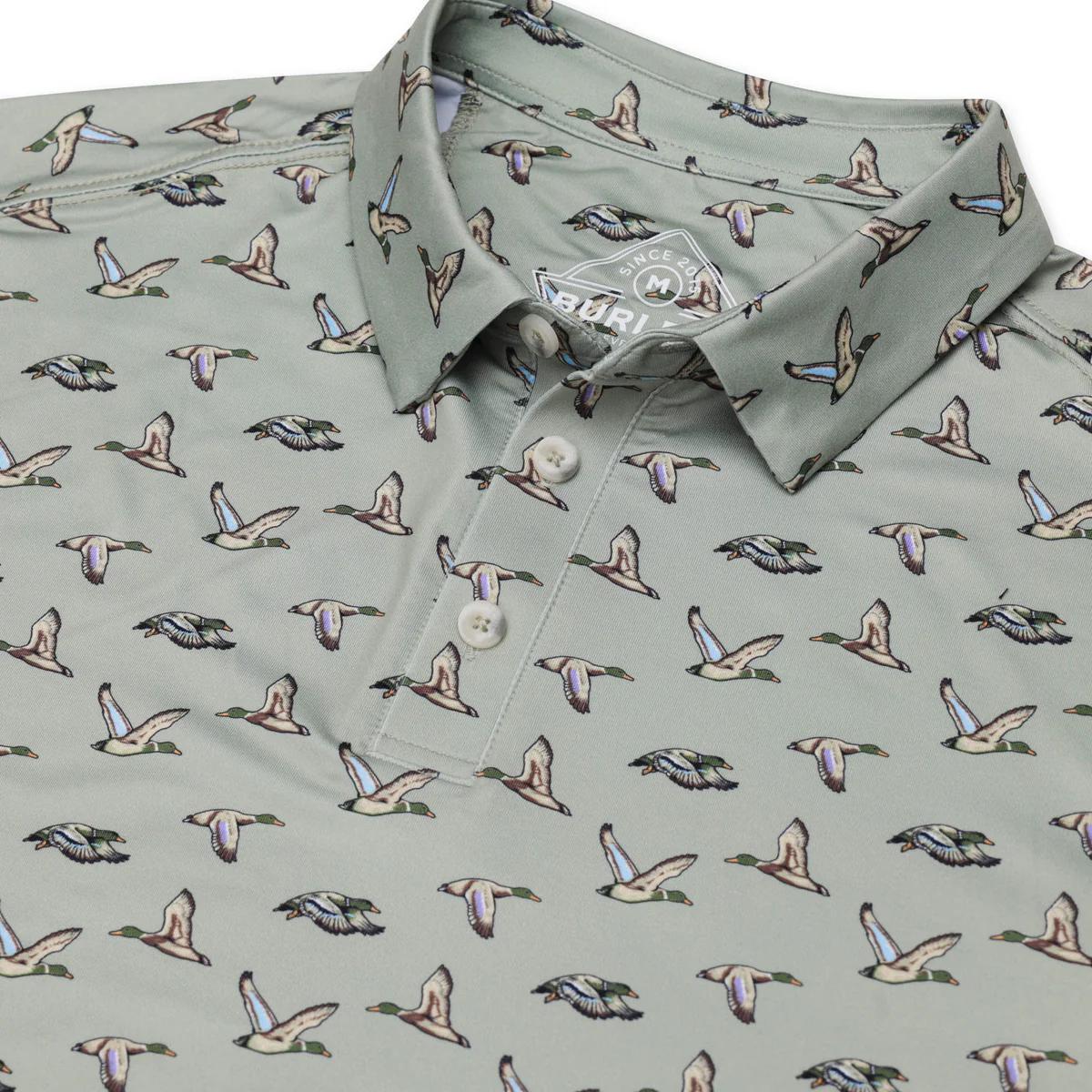 BURLEBO Performance Polo - Flying Ducks