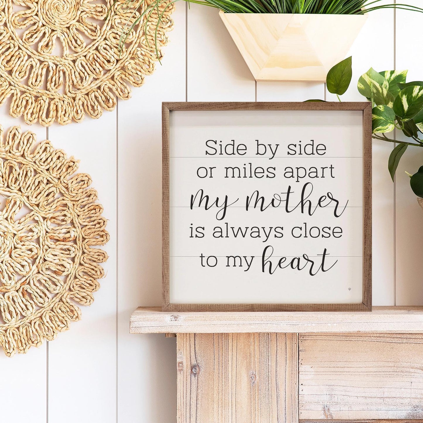 Side By Side Or Miles Apart My Mother White