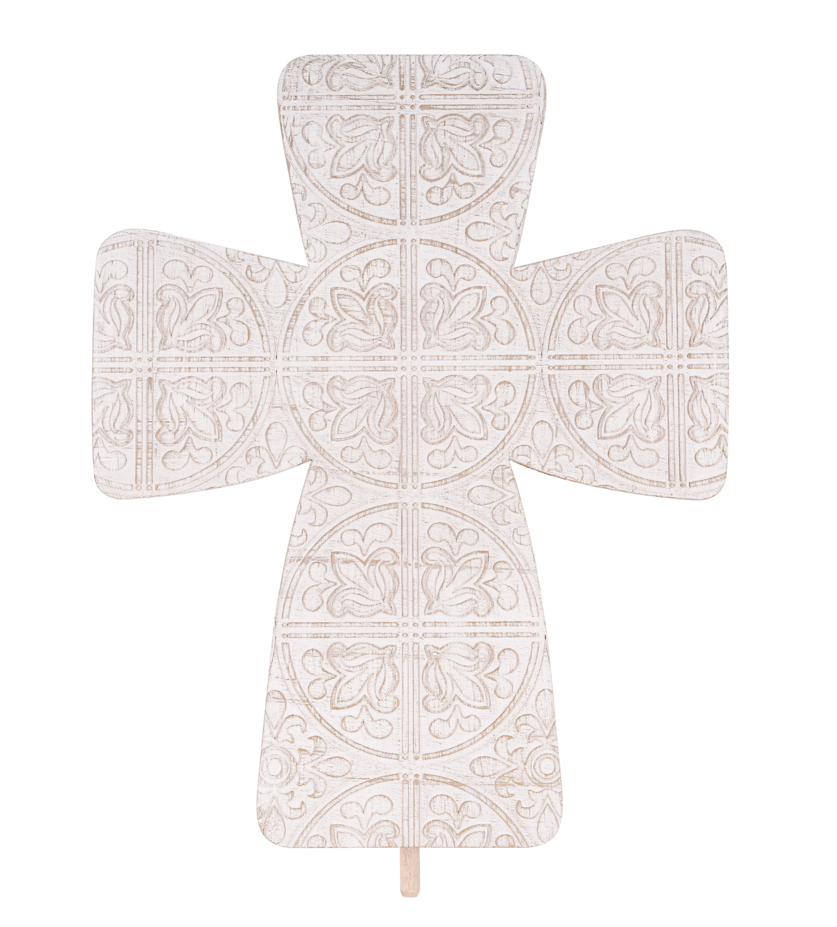 Embossed White Cross Topper