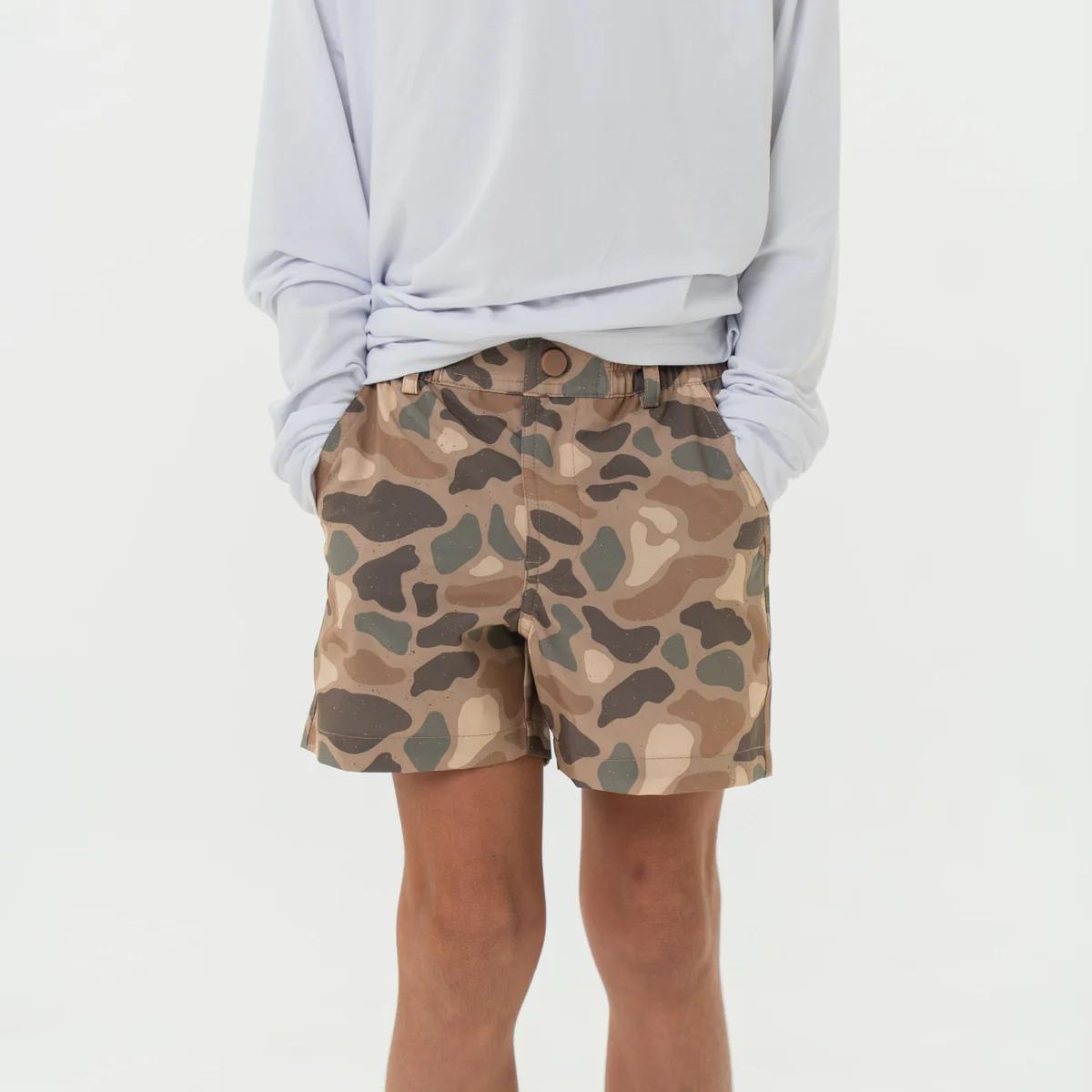 Burlebo - Youth Everyday Short - Pintail Camo - Brown Pocket