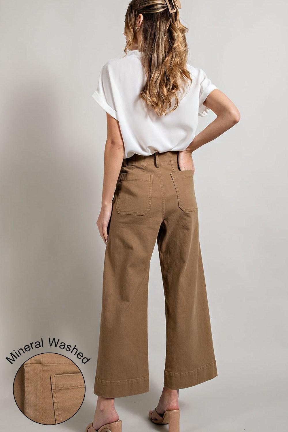 EE:SOME Plus Soft Washed Wide Leg Pants