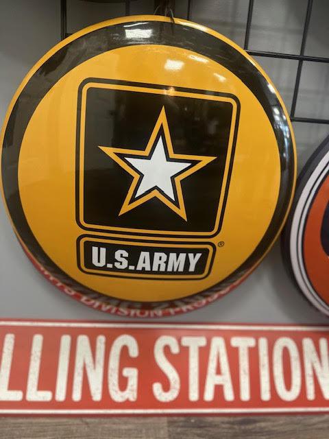 Round Button Man Cave Signs