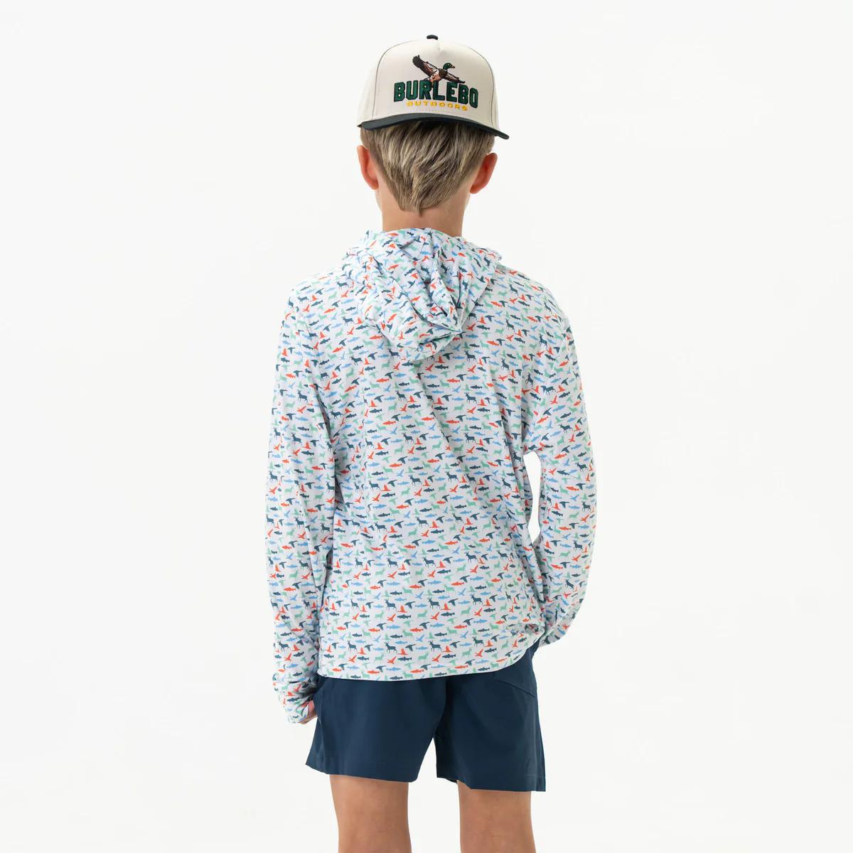 BURLEBO Youth Performance Hoodie - The Great Outdoors