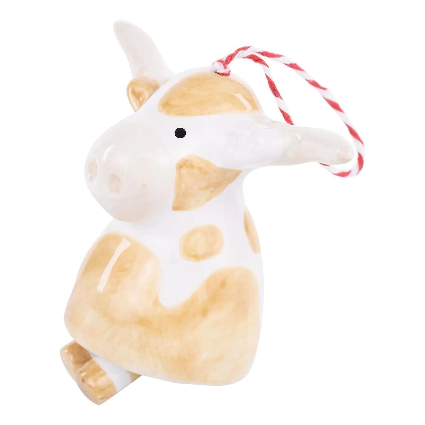 LONGHORN HAND-PAINTED CHRISTMAS ORNAMENT