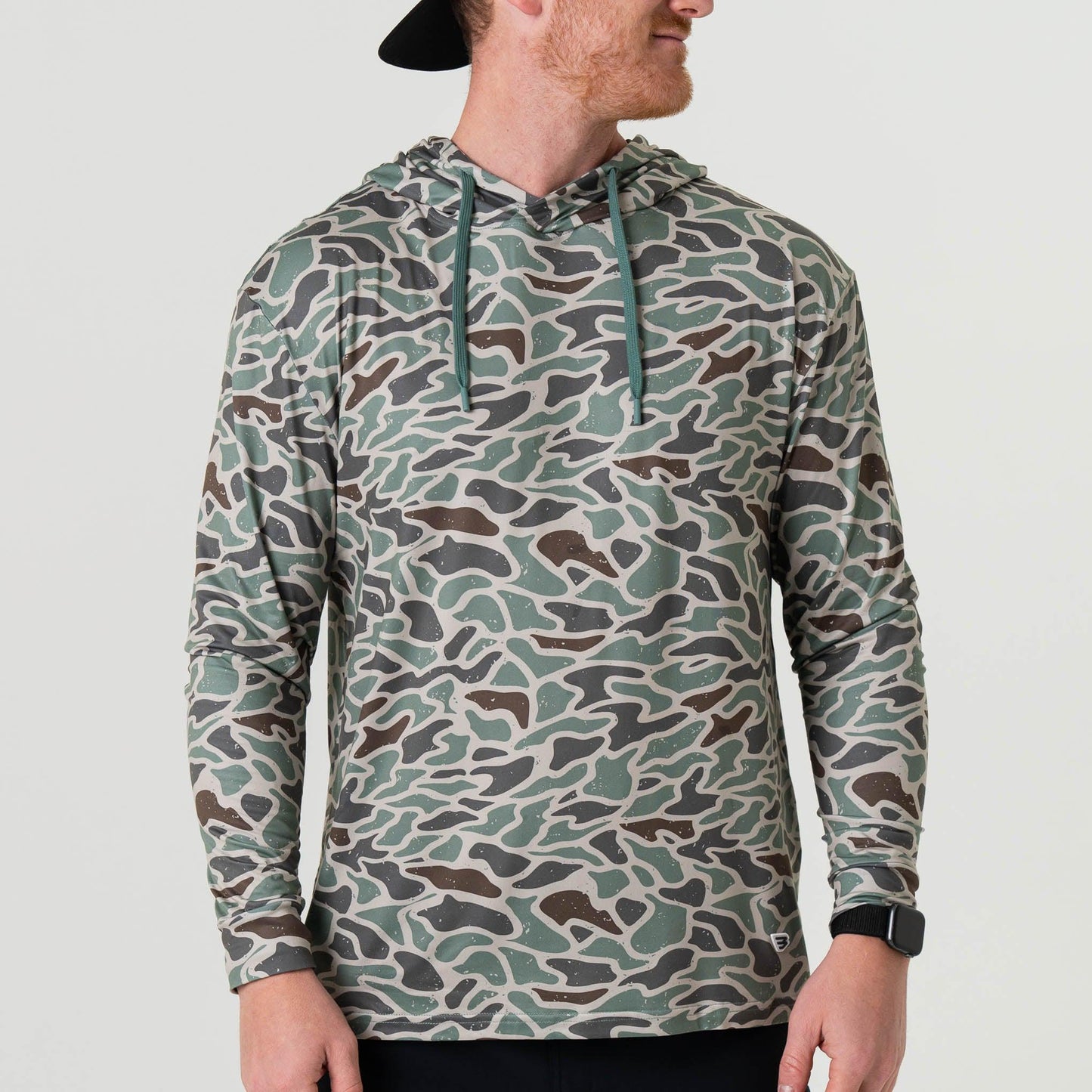 BURLEBO PERFORMANCE RETRO DUCK CAMO HOODIE